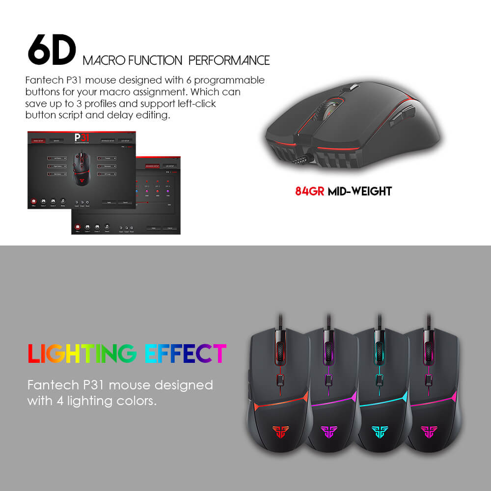 Fantech P31 Gaming Backlight Wired Set