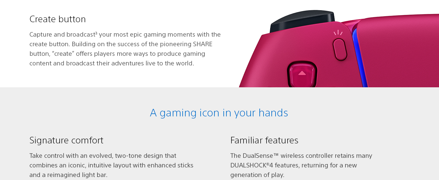 PlayStation 5 DualSense Wireless Controller - Cosmic Red ( PS5 )