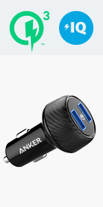 Anker PowerDrive  Speed 2QC 39W  Black