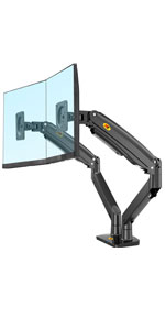 NB North Bayou Dual Monitor Desk Mount Stand Full Motion Swivel Computer Monitor Arm for Two Screens