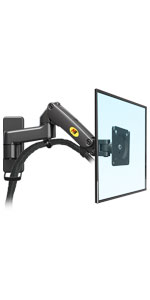 NB North Bayou Dual Monitor Desk Mount Stand Full Motion Swivel Computer Monitor Arm for Two Screens