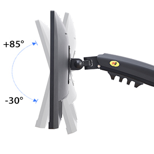 NB North Bayou Dual Monitor Desk Mount Stand Full Motion Swivel Computer Monitor Arm for Two Screens