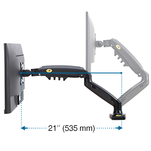 NB North Bayou Dual Monitor Desk Mount Stand Full Motion Swivel Computer Monitor Arm for Two Screens