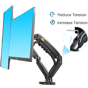 NB North Bayou Dual Monitor Desk Mount Stand Full Motion Swivel Computer Monitor Arm for Two Screens