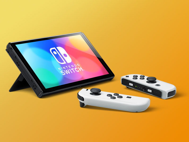 Nintendo Switch OLED  Blue and Red Joy-Con