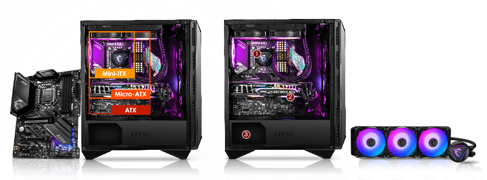 MSI GUNGNIR 110R Tempered Glass Mid-Tower Gaming Case