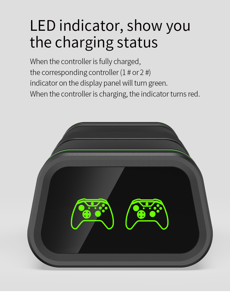 DOBE Dual Charging Dock For Xbox One/S /X Controller TYX-19058