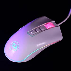 Redragon M711 COBRA RGB Gaming Mouse - White