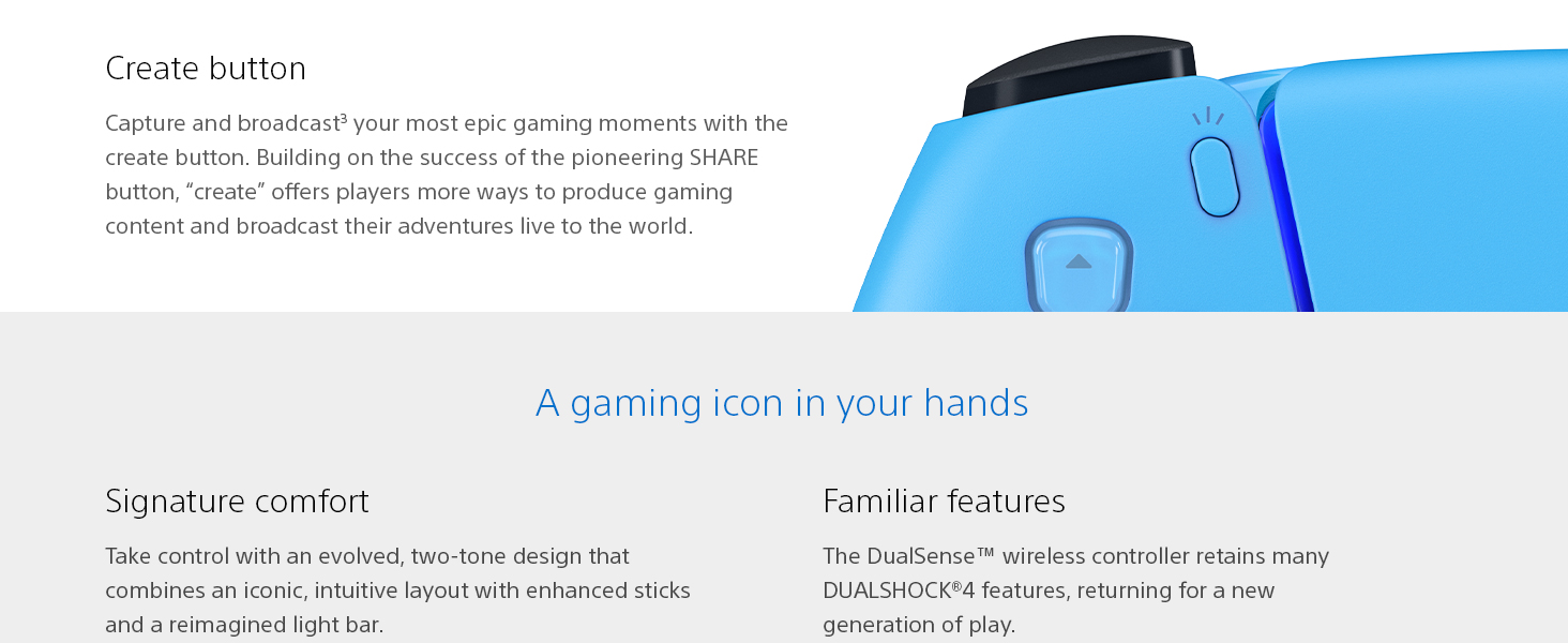 PlayStation DualSense Wireless Controller - Starlight Blue ( PS5 )