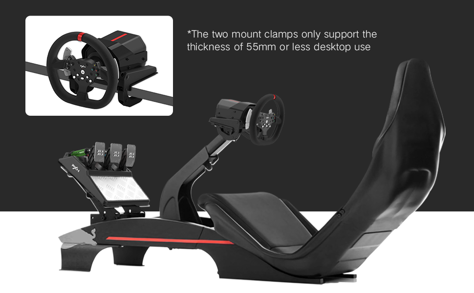 PXN Steering Wheel ( V10 / A7 / A3 ) Race Steering Wheel with 3-Pedals and Shifter Bundle