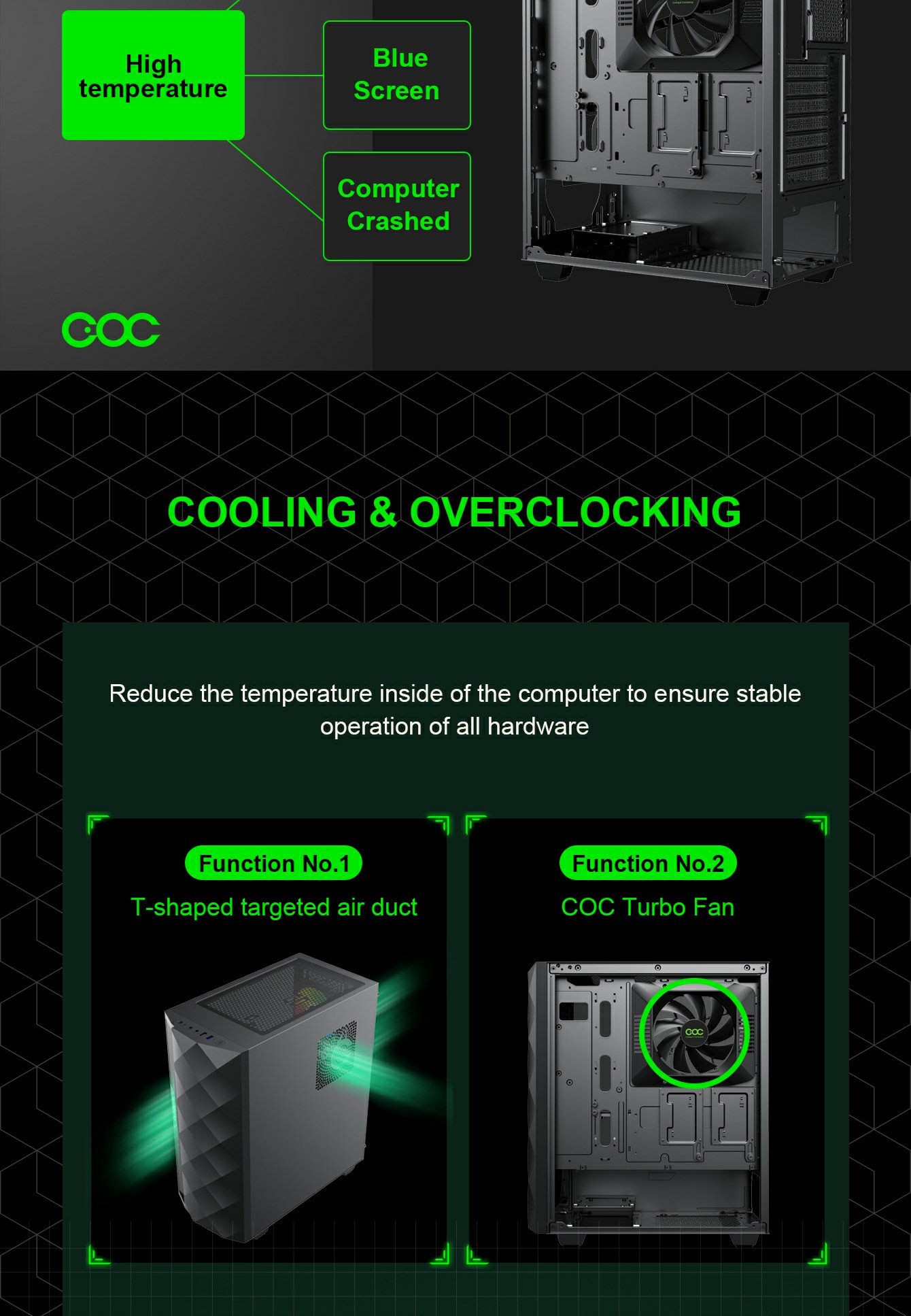 GAMEMAX Diamond COC BK E-ATX GAMING CASE