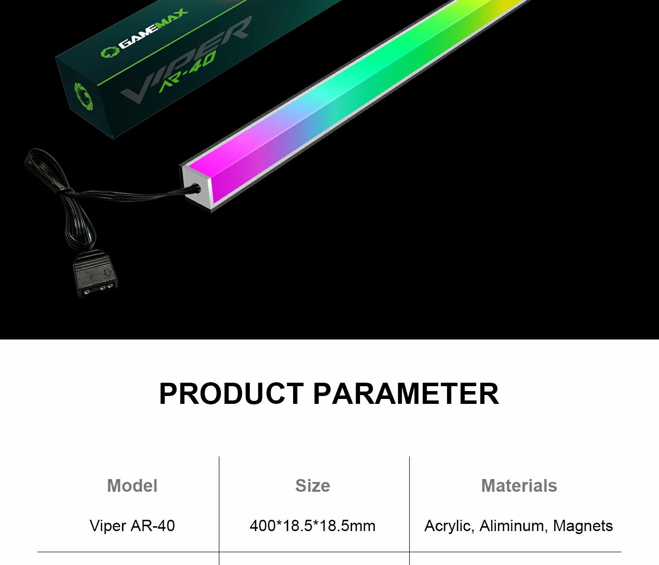 GAMEMAX Viper AR40 LED strips