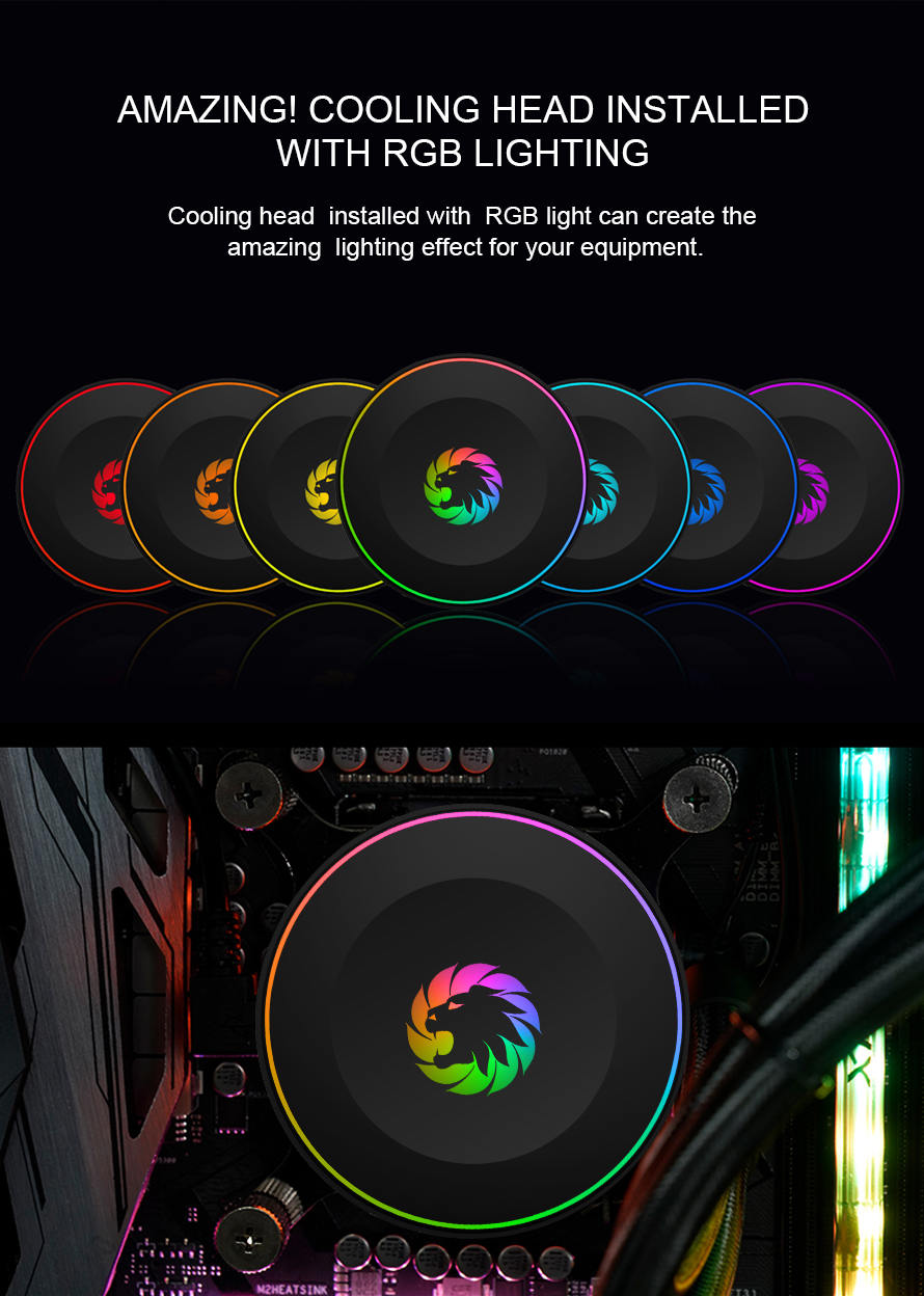 GAMEMAX Iceberg 240 Rainbow Liquid Cooler