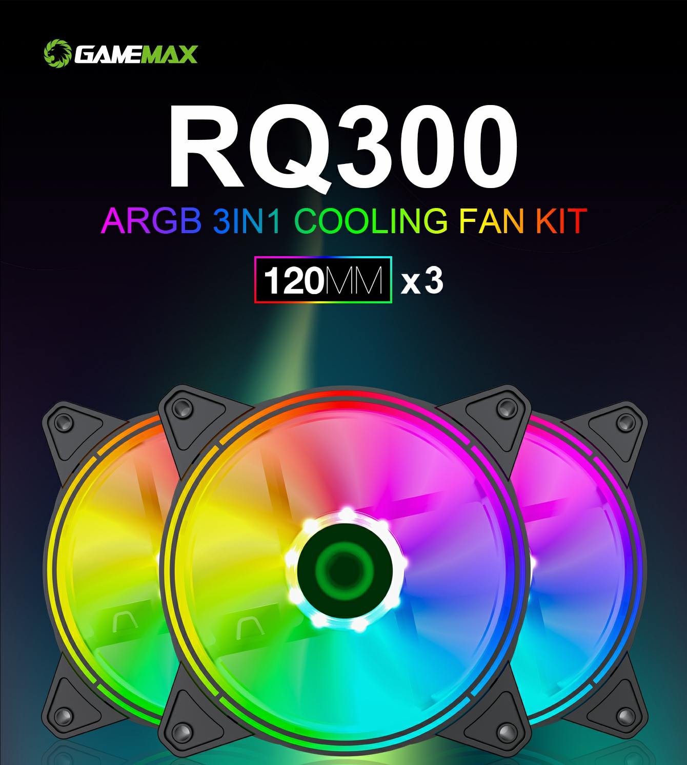 GAMEMAX RQ300 Cooling 3 Fan