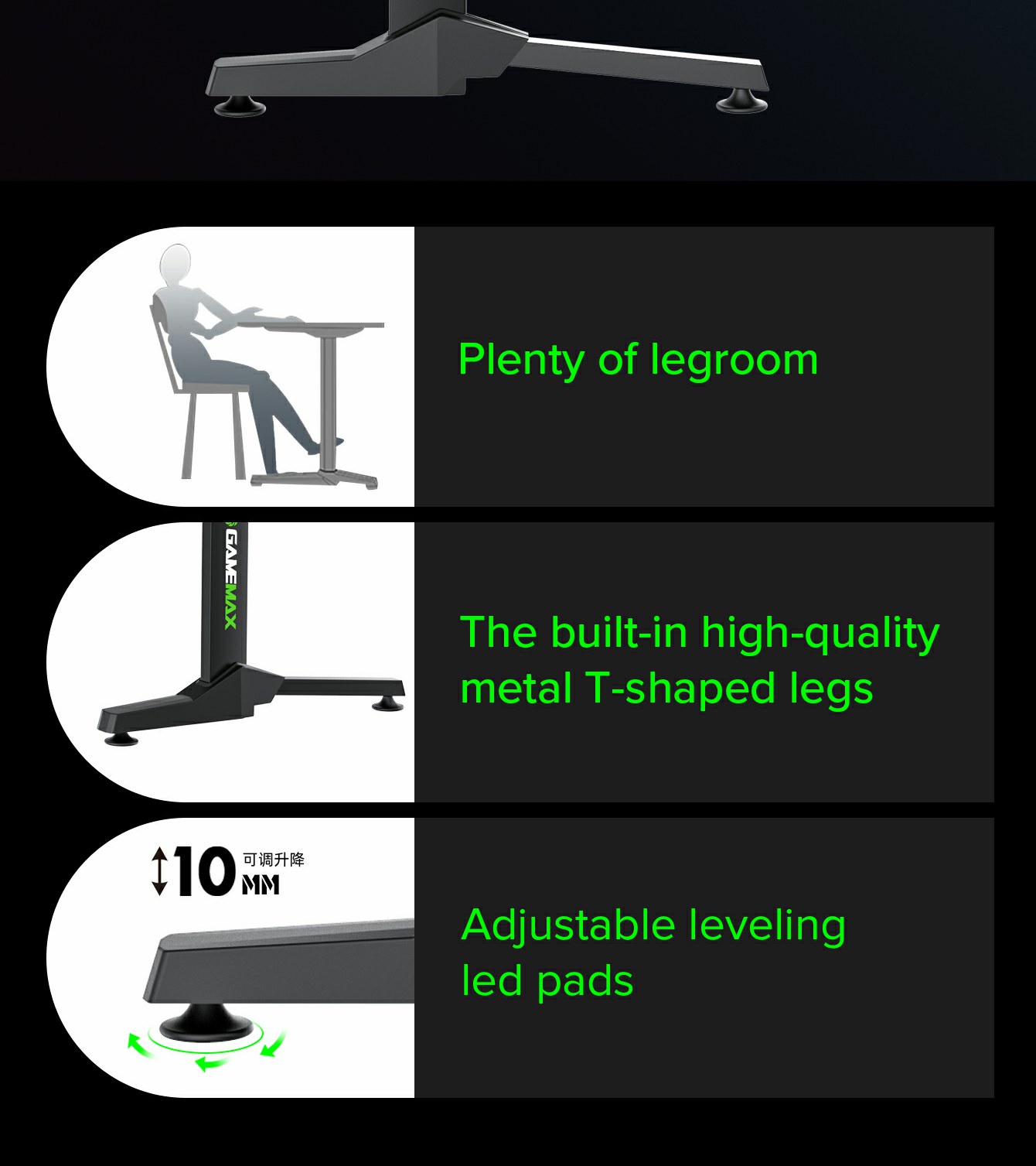 GAMEMAX D140 Carbon GAMING TABLE