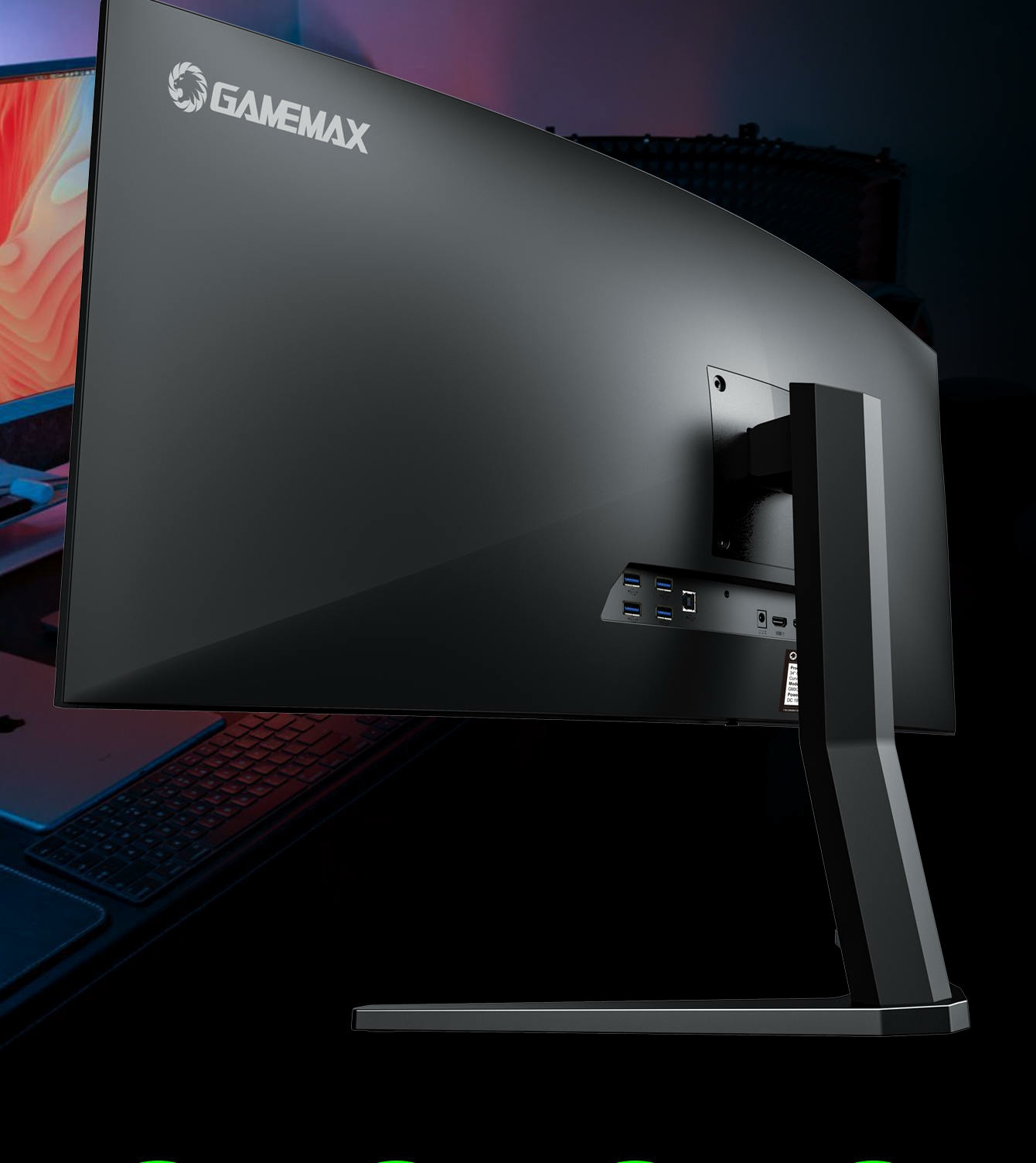 GAMEMAX GMX34CKXQ 34\" 144HZ GAMING MONITOR