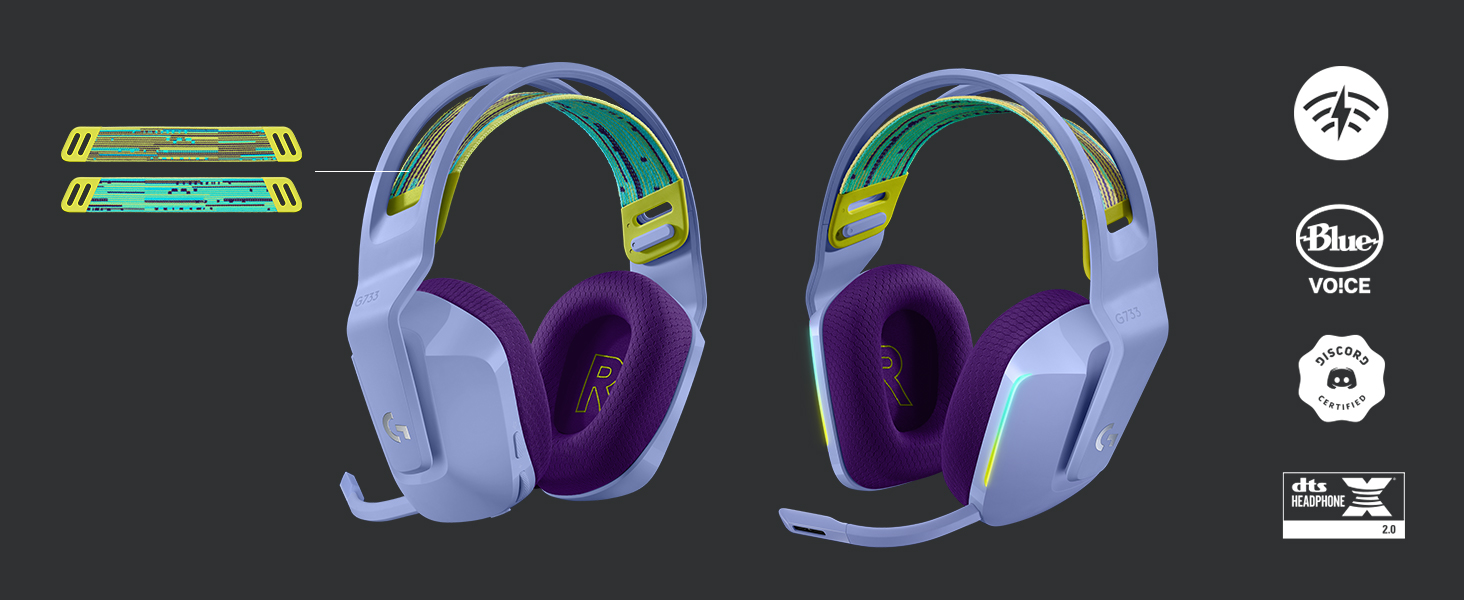 Logitech G733 Lightspeed Wireless Gaming Headset