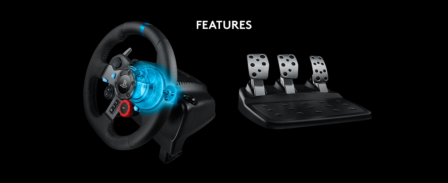 Logitech G29 Driving Force Gaming Racing Wheel with Responsive Pedals