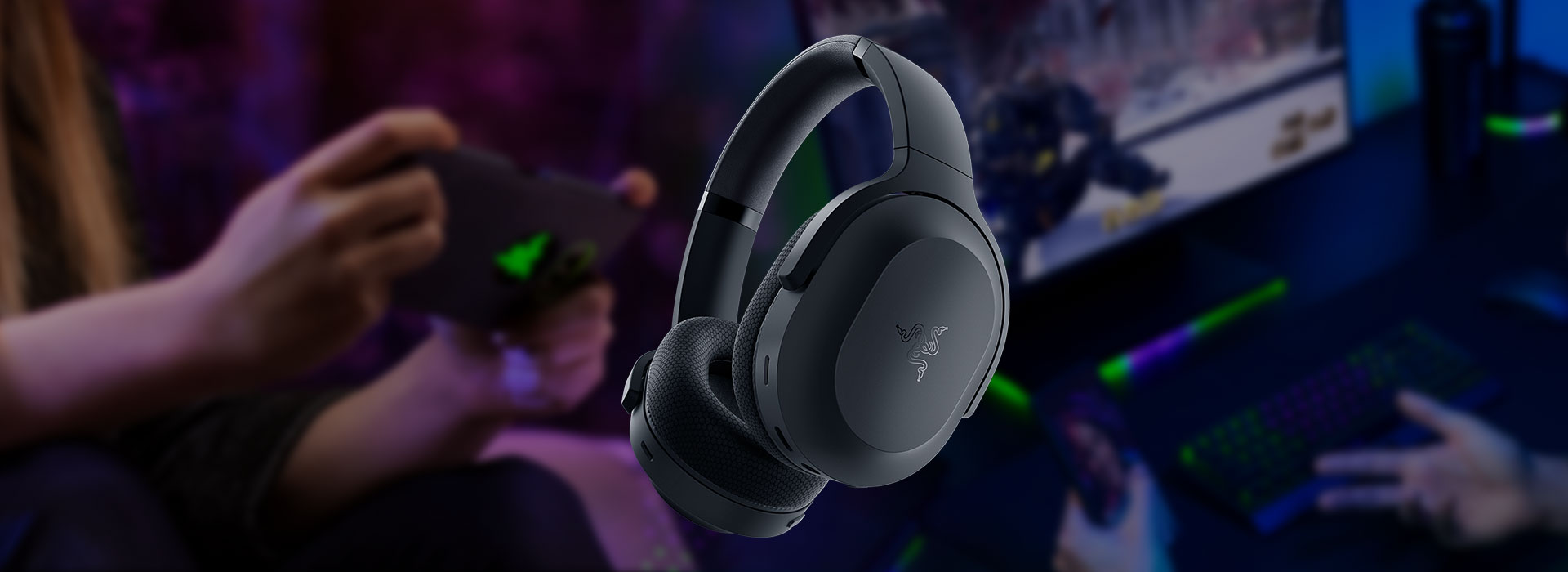 Razer Barracuda Wireless & Bluetooth  Gaming & Mobile USB Type-C Noise MIC HEADSET