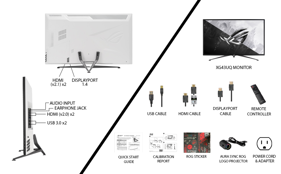 ASUS ROG Strix XG43UQ 43” 4K HDR 144Hz 1ms HDR HDMI 2.1 Sync & FreeSync™