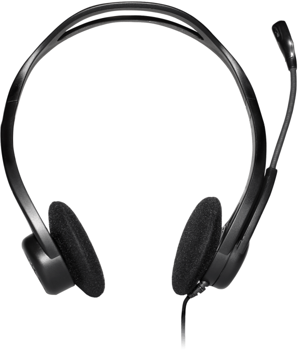 Logitech 960 USB Noise-cancelling w/ Mute Button Stereo Headset