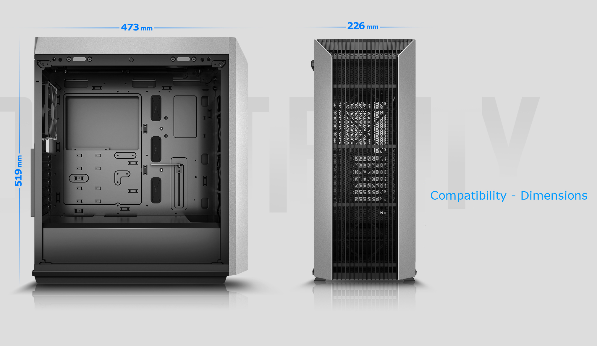 DeepCool CL500 High Airflow Mesh A-RGB Fans GAMING CASE