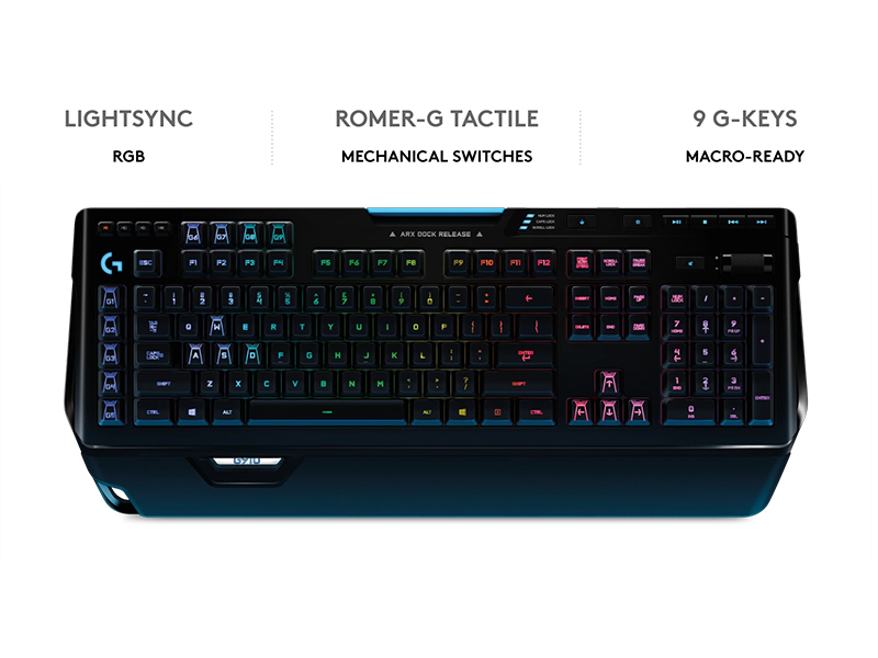 Logitech G910 Orion Spectrum RGB Wired Mechanical Gaming Keyboard