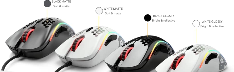 Glorious Model D- (Minus) Lightweight Gaming Mouse, Matte Black