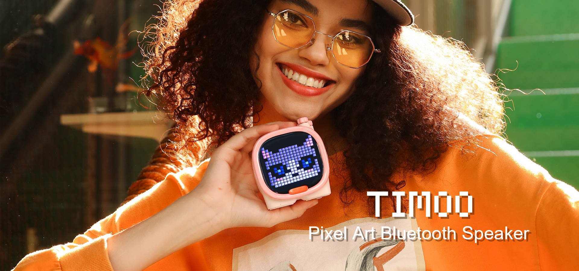 Divoom Timoo Pixel Art Bluetooth Speaker (Black)