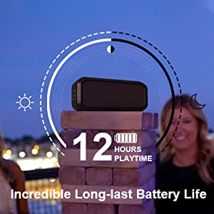 Divoom Voombox-Power Portable Bluetooth Speaker (Black)