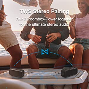 Divoom Voombox-Power Portable Bluetooth Speaker (Black)