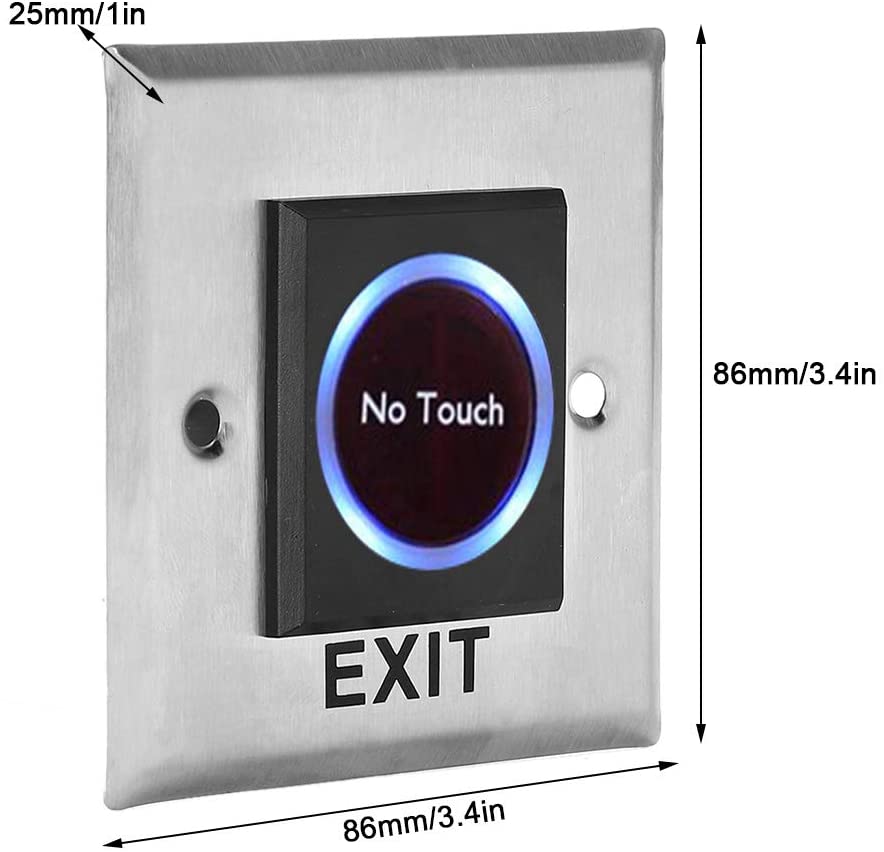 No Touch Infrared Door Release Exit Button for Access Control