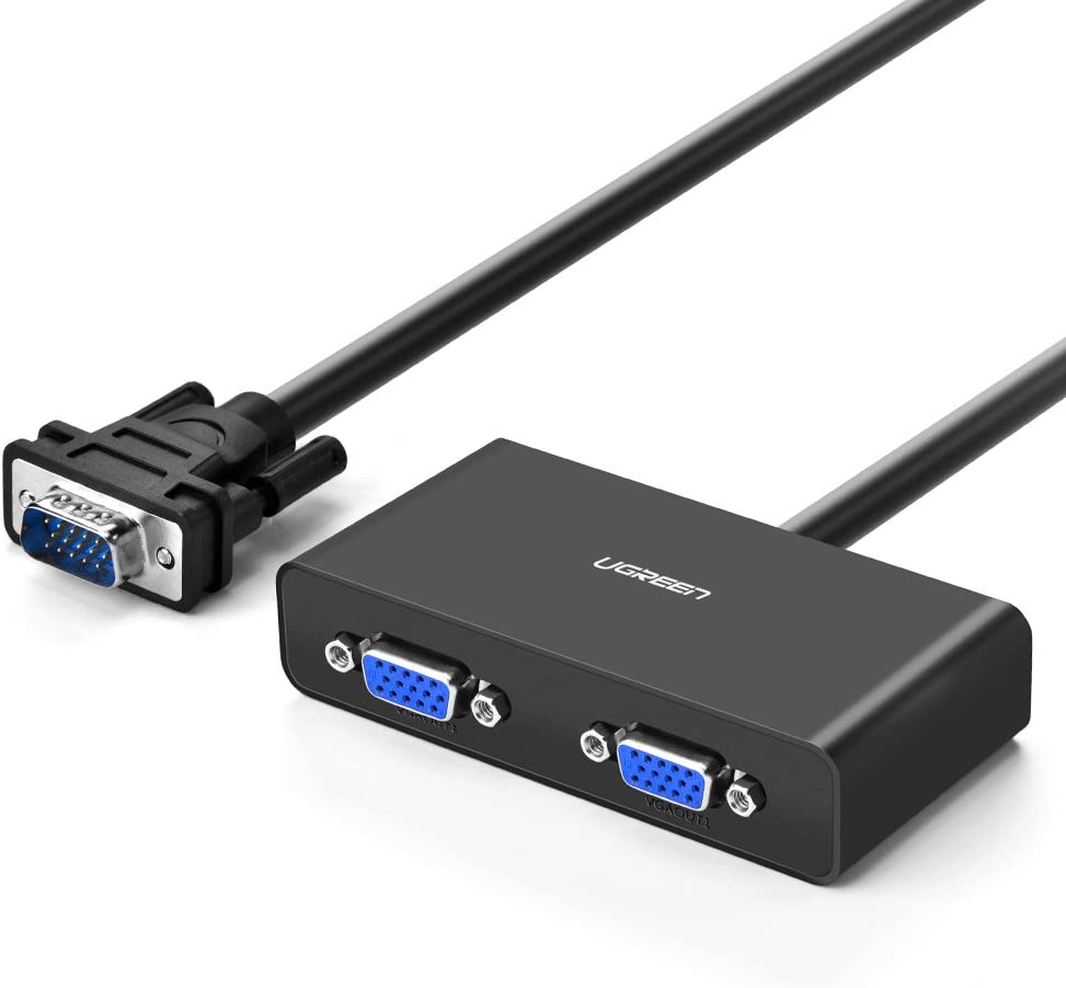 UGREEN 20918 VGA Male 2 Female Video Splitter Cable