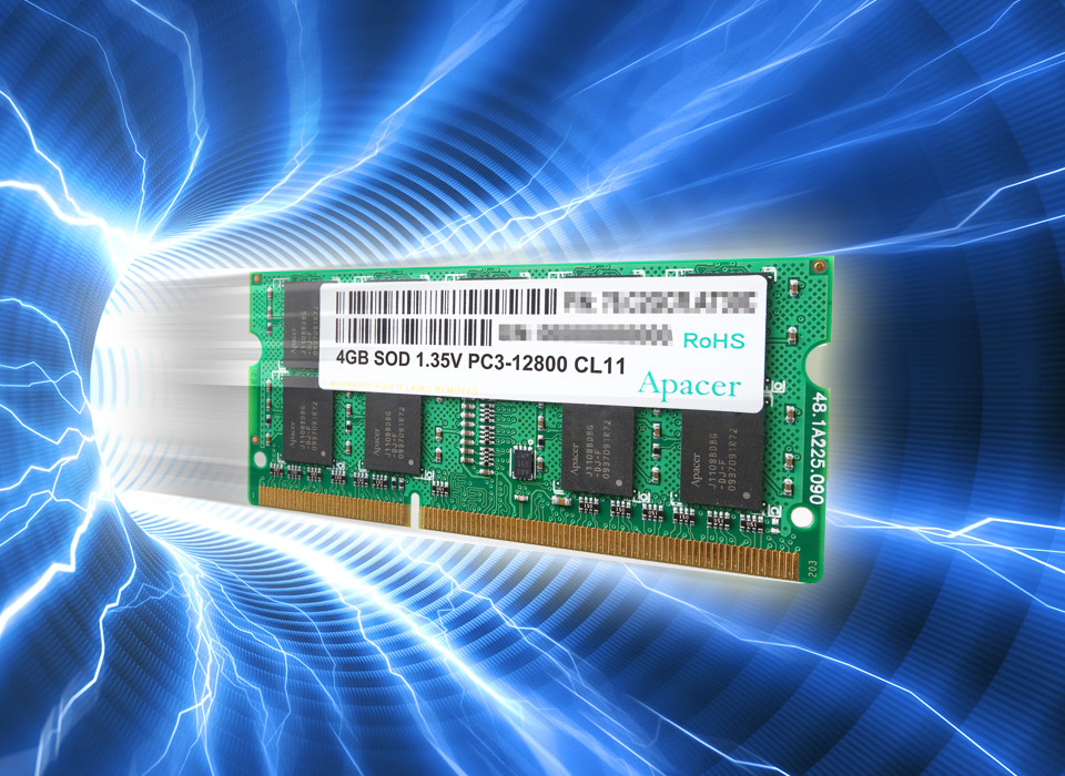 Apacer RAM SO-DIMM Notebook DDR3L 1600Mhz 8GB RAM 1.5V