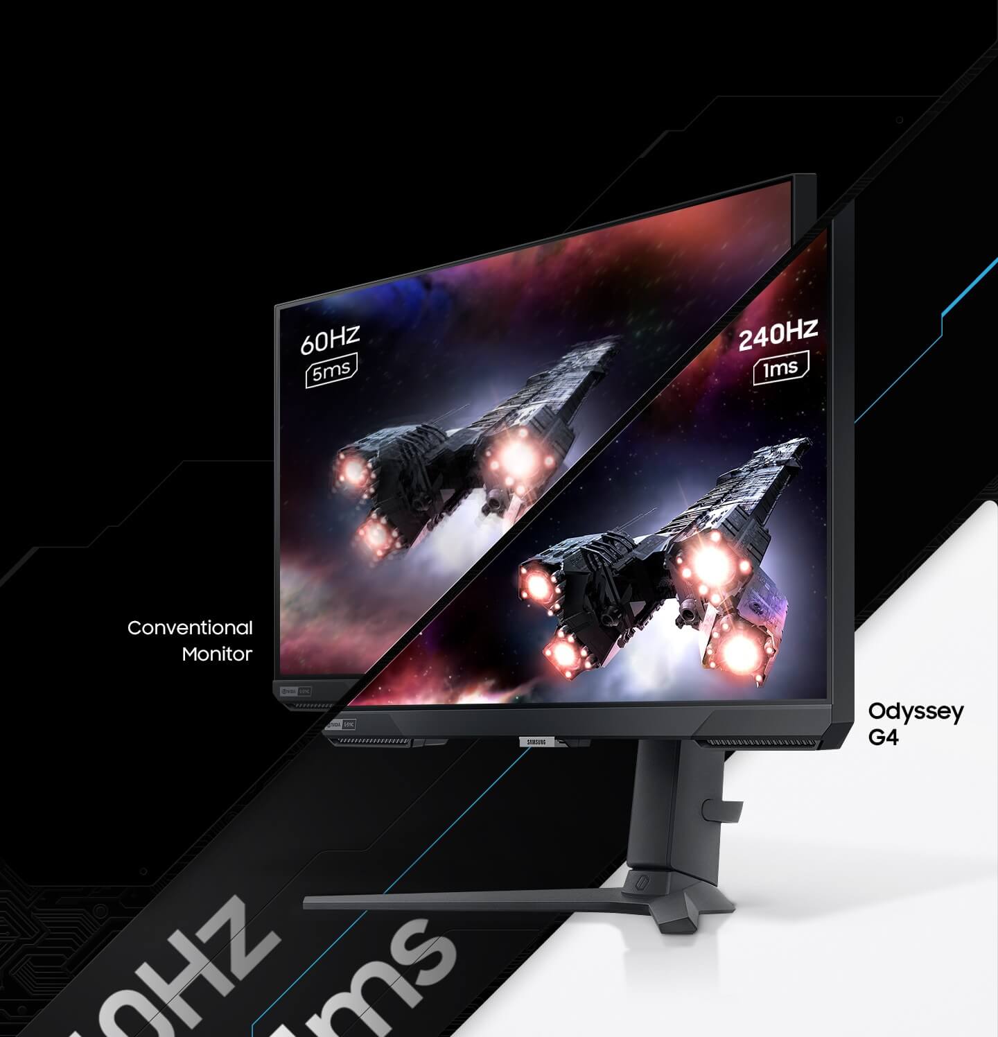 SAMSUNG ODYSSEY G4 27-inch FHD – IPS – 240Hz -1ms GAMING MONITOR