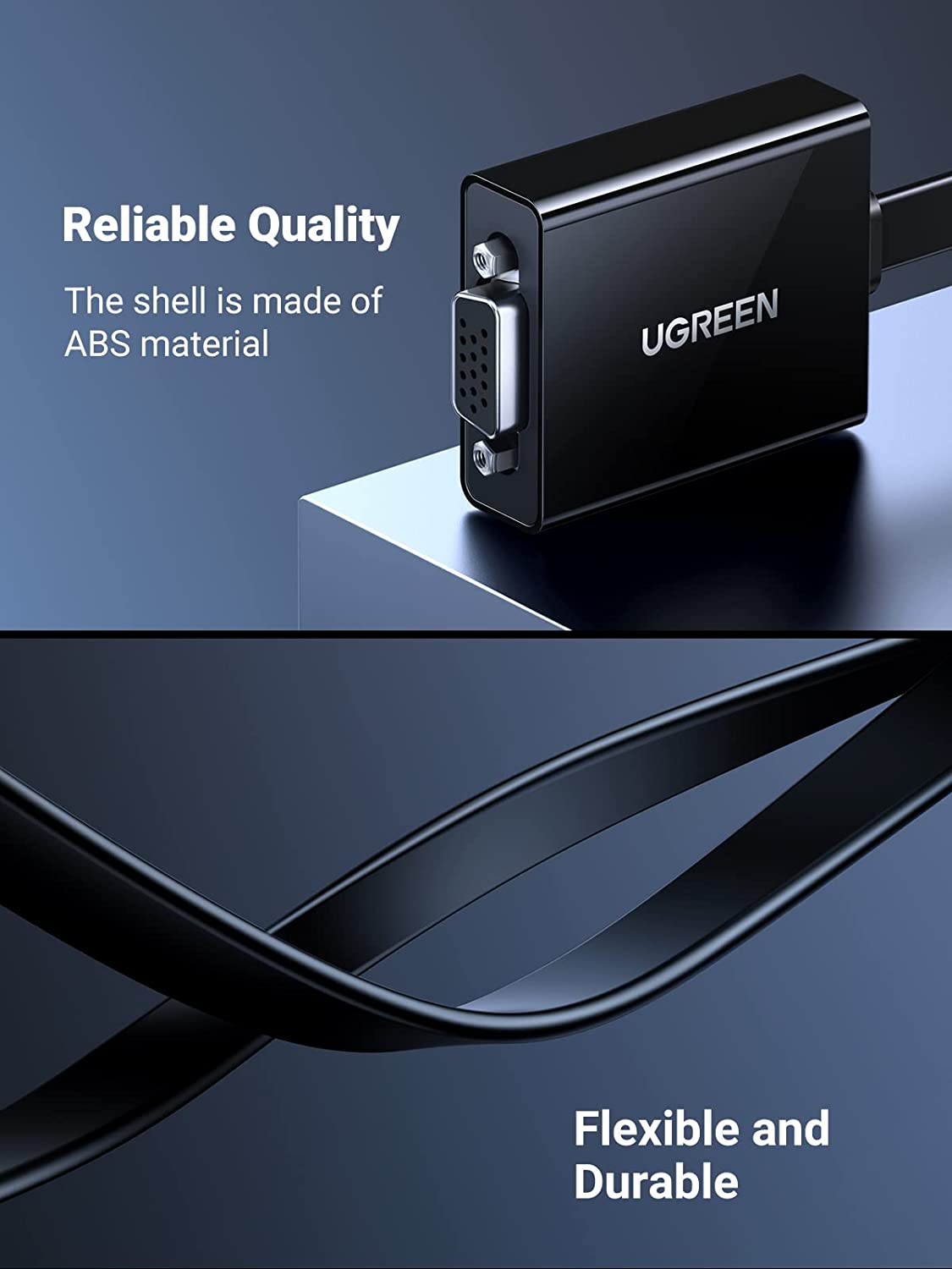 UGREEN Active HDMI to VGA Adapter