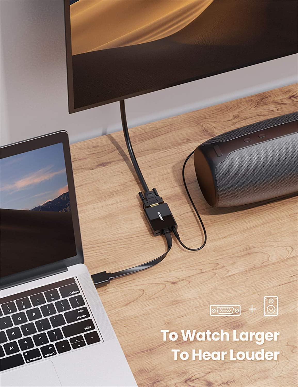 UGREEN Active HDMI to VGA Adapter