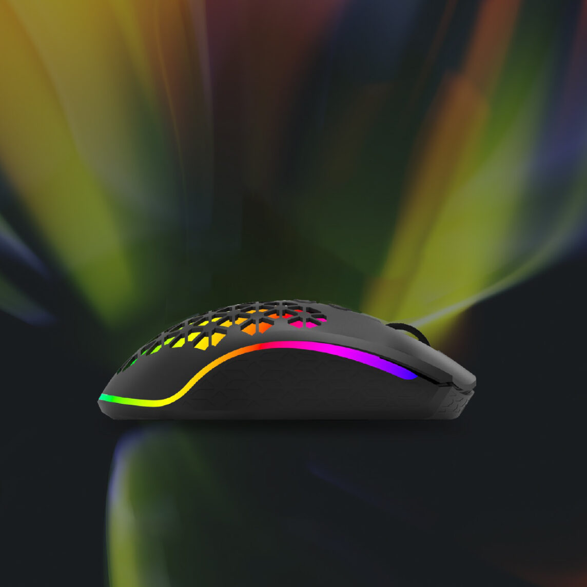 PORODO Gaming Wireless Mouse 9D With RGB Light