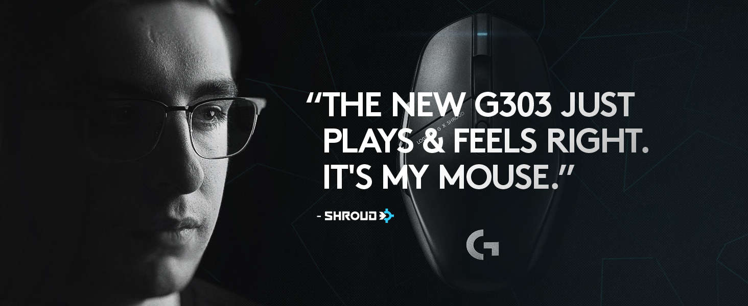 Logitech G303 Shroud Edition LIGHTSPEED Wireless Gaming Mouse