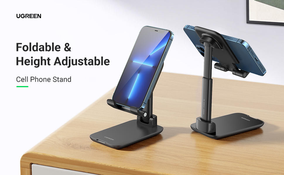 UGREEN Adjustable Desktop Cell Phone Stand – Black