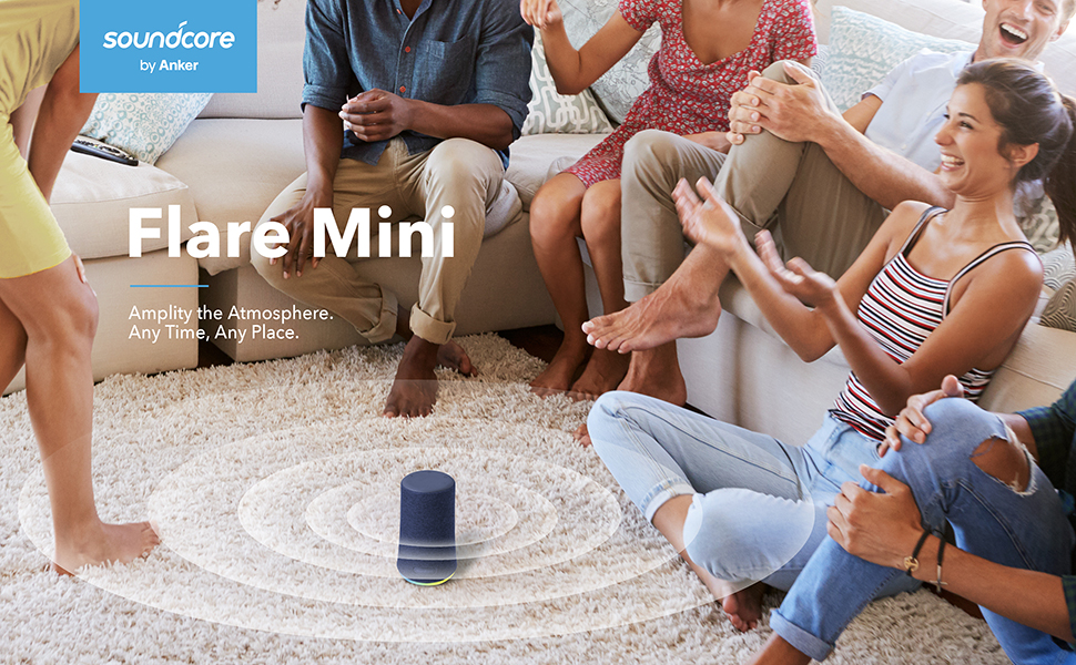 Anker Soundcore Flare Mini Bluetooth Speaker – Blue