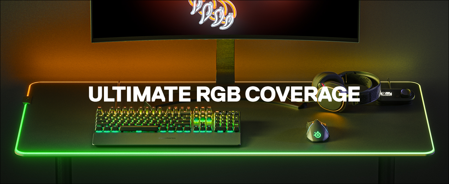 SteelSeries QcK Prism RGB Gaming Surface – 3XL