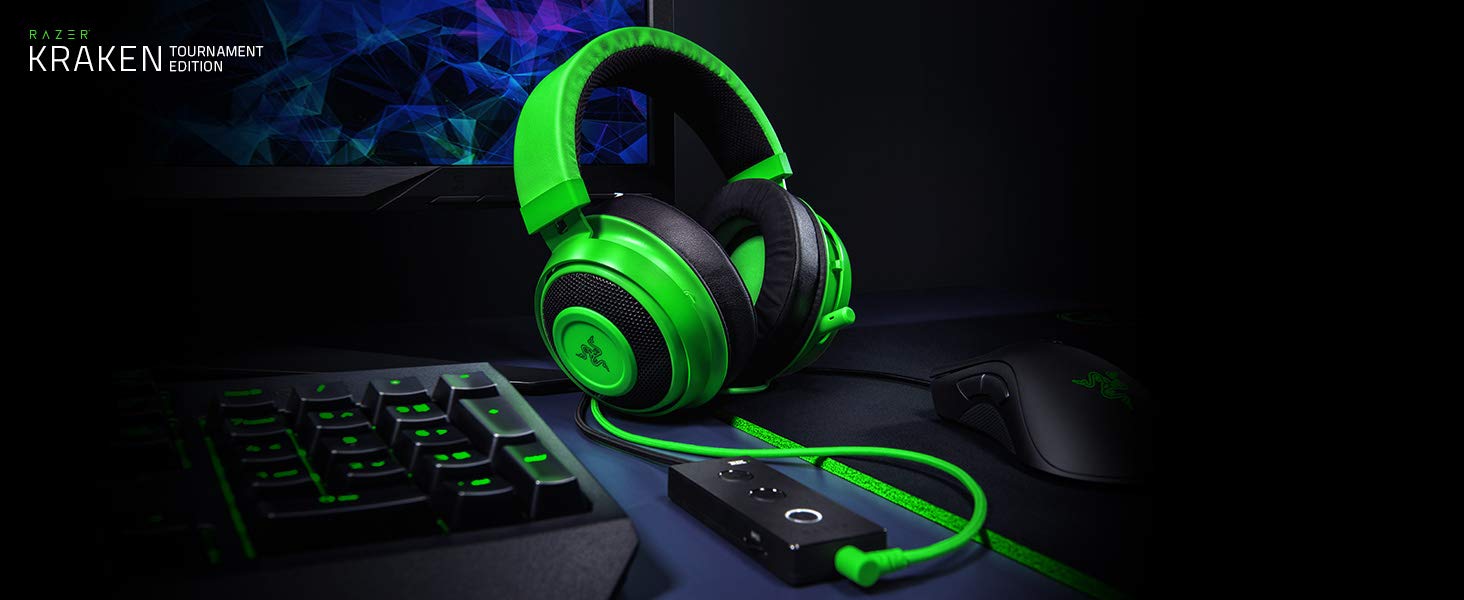 Razer Kraken Tournament Edition Multi-Platform 7.1 Surrounded Sound Gaming Headset – Black