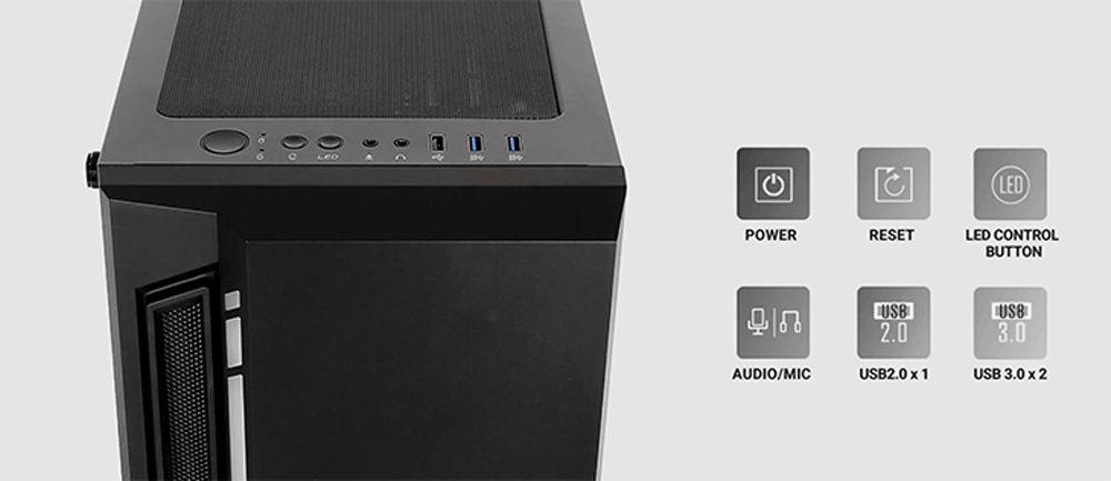ANTEC NX400 MID TOWER ARGB FRONT PANEL GAMING CASE