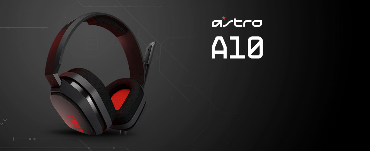 ASTRO A10 WIRED GAMING HEADSET - RED