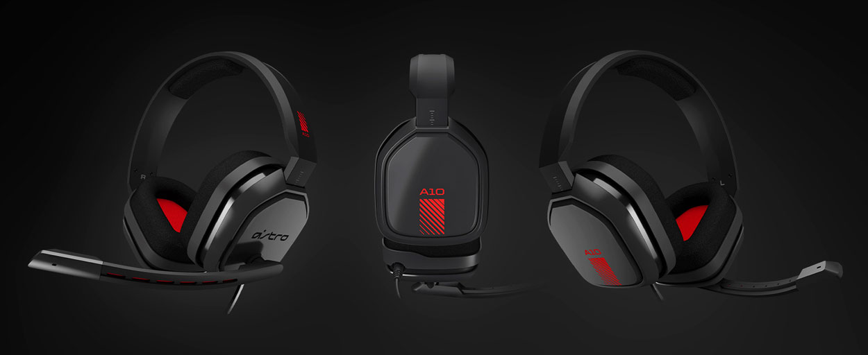 ASTRO A10 WIRED GAMING HEADSET - RED