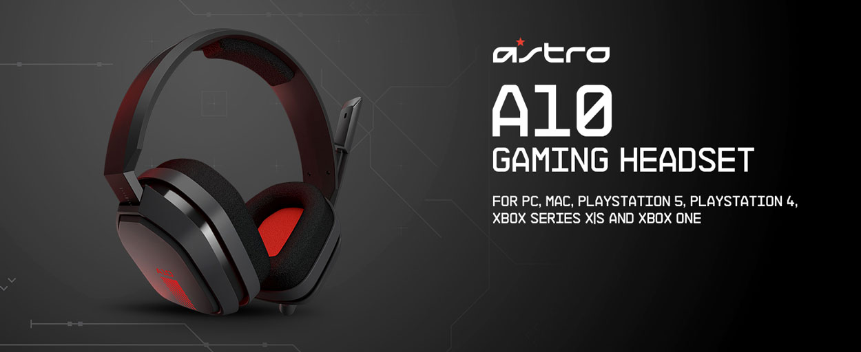 ASTRO A10 WIRED GAMING HEADSET - RED