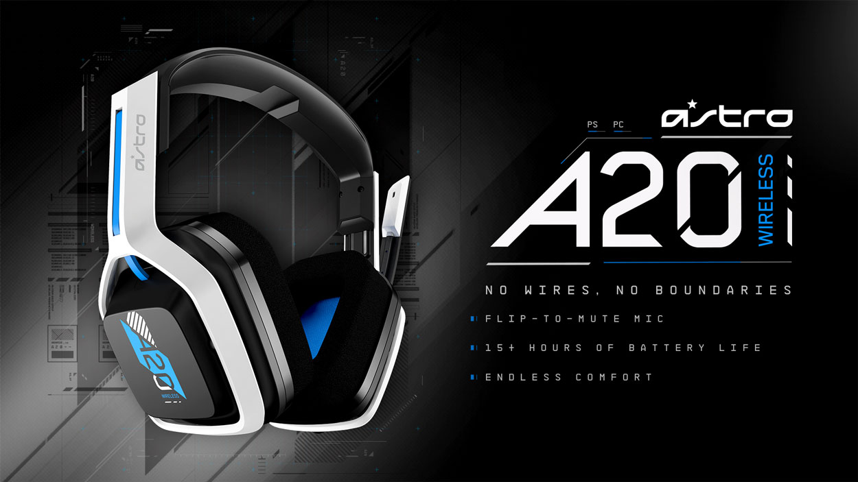 ASTRO A20 WIRELESS GEN 2 GAMING HEADSET - FOR PLAYSTATION & PC