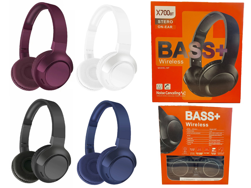 BASS+ X700BT MF BLUETOOTH HEADPHONE NOISE CANCELLING