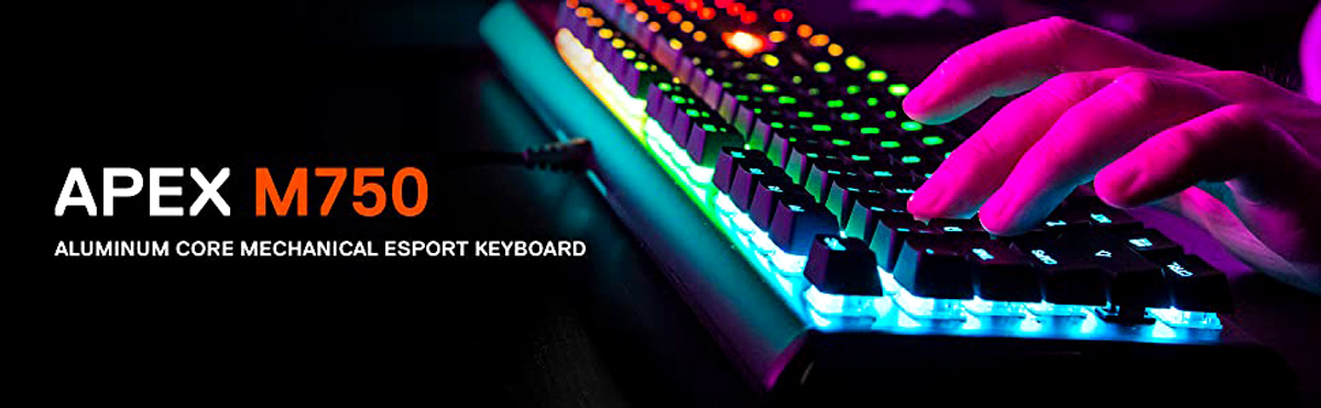 STEELSERIES APEX M750 ALUMINUM CORE MECHANICAL ESPORTS KEYBOARD